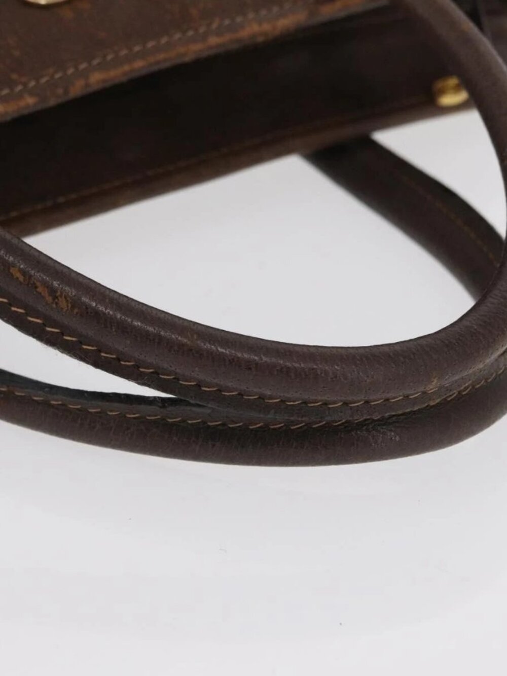 GUCCI GG Supreme Web Sherry Line Tote Bag PVC Beige Gold 010 378 Auth ep12692 - Picture 8 of 16